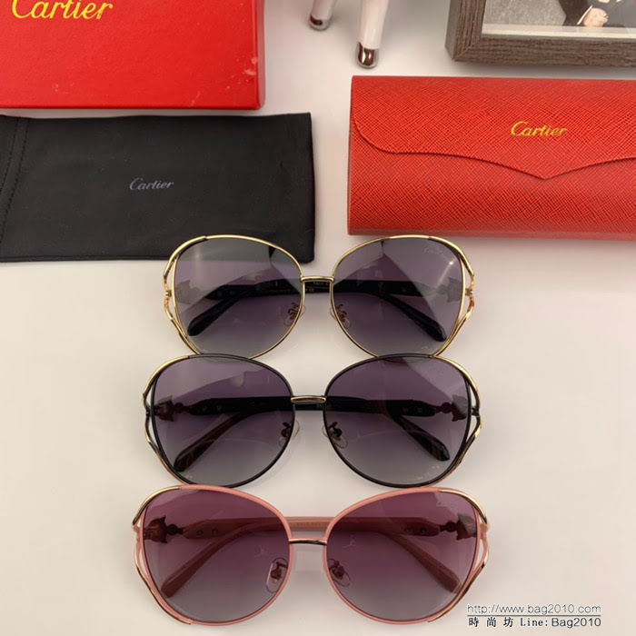 CARTIER卡地亞 2019新款 女款太陽鏡 氣質非凡 經典框款式 簡單大方 K0109  lly1654